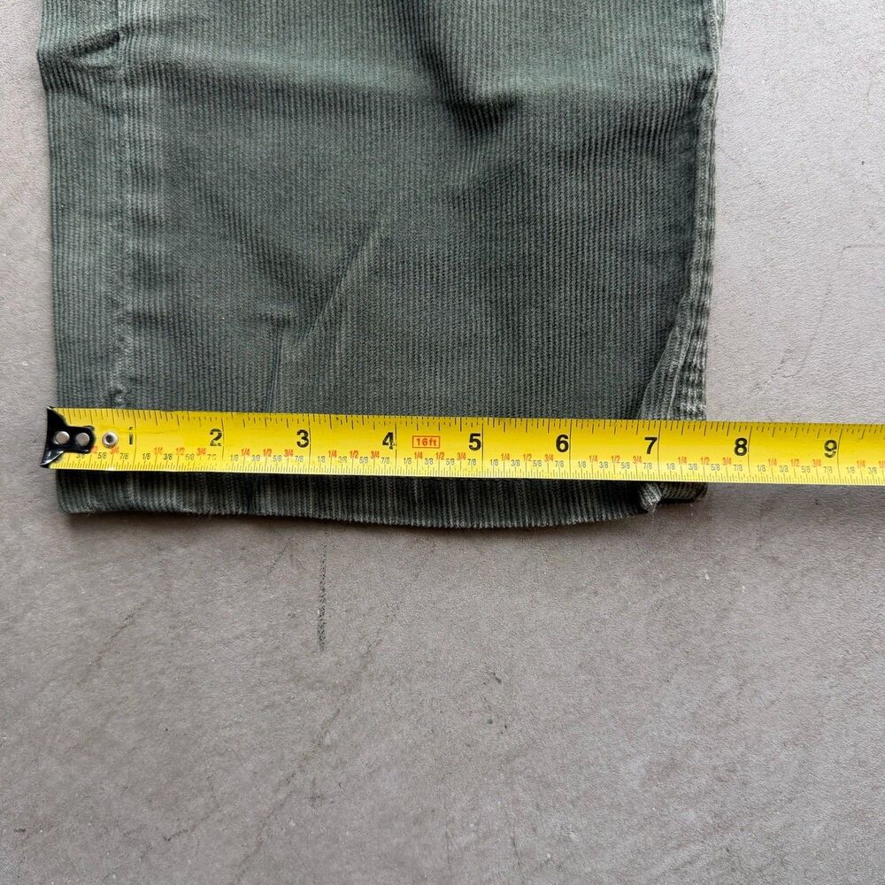 Levi's 514 Y2K Corduroy Pants Mens 33 x 30 Straight Fit Green 5-Pocket Preppy - Picture 11 of 12